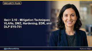 Sec+ 2.10 - Mitigation Techniques VLANs, DMZ, Hardening, EDR, and DLP SY0-701