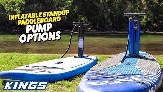 Adventure Kings Inflatable Standup Paddleboard Pump Options