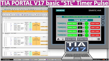 STL Language Timer Pulse  on TIA Portal V17