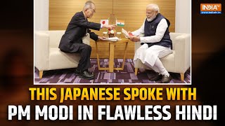 This Japanese Speaks Flawless Hindi | Linguist and Author Padma Shri Dr. Tomio Mizokami | PM Modi | Resimi