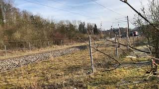 *LEGEND DRIVER* Pendolino SBB at 205km/h on a tight curve