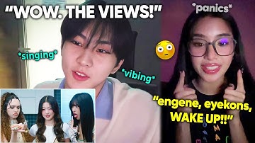 ENHYPEN Jungwon reacts to Katseye Gnarly MV (Sophia saw his reaction vid!)