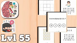 Brain Test 5 Level 55 Gameplay – Full Walkthrough & Answers