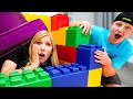 Extreme GIANT LEGO House Hide and Seek with Unspeakable!