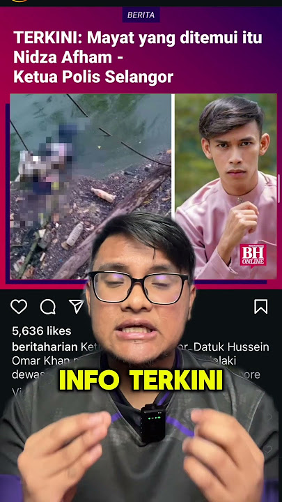 Nidza Afham Akhirnya Ditemui Tapi Sudah Meninggal #nidzaafham #penyanyi #sungaiklang #klang #hilang