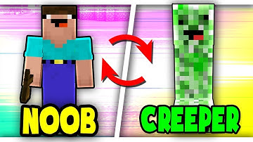 Cách biến NOOB Thành CREEPER NOOB Trong Minecraft!!