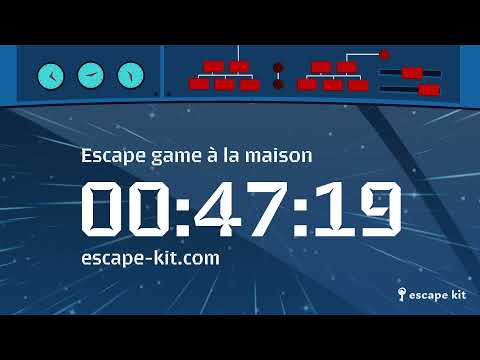 DECOMPTE 1 HEURE ESCAPE GAME - CHASSE AU TRÉSOR - ESPACE / ASTRONAUTE ? - MUSIQUE D'AMBIANCE