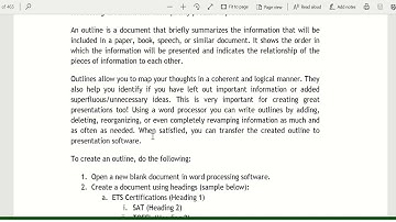 SAVE A DOCUMENT OUTLINE AS A PRESENTATION  IN MS WORD (SESSION 7: MS WORD) 12TH CLASS IT STUDENTS