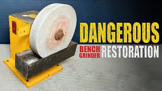 Old German Bench Grinder Restoration