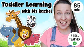 Toddler Learning with Ms Rachel - Learn Zoo Animals - Kids Songs - Educational Videos for Toddlers