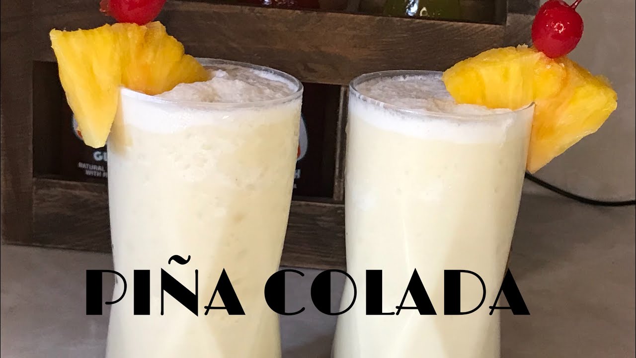 Piña Colada sin Alcohol/Pina Colada without Alcohol | Cocinando con  Yolanda. - YouTube