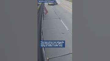 New video shows driver crash into MCTS bus while allegedly fleeing traffic stop