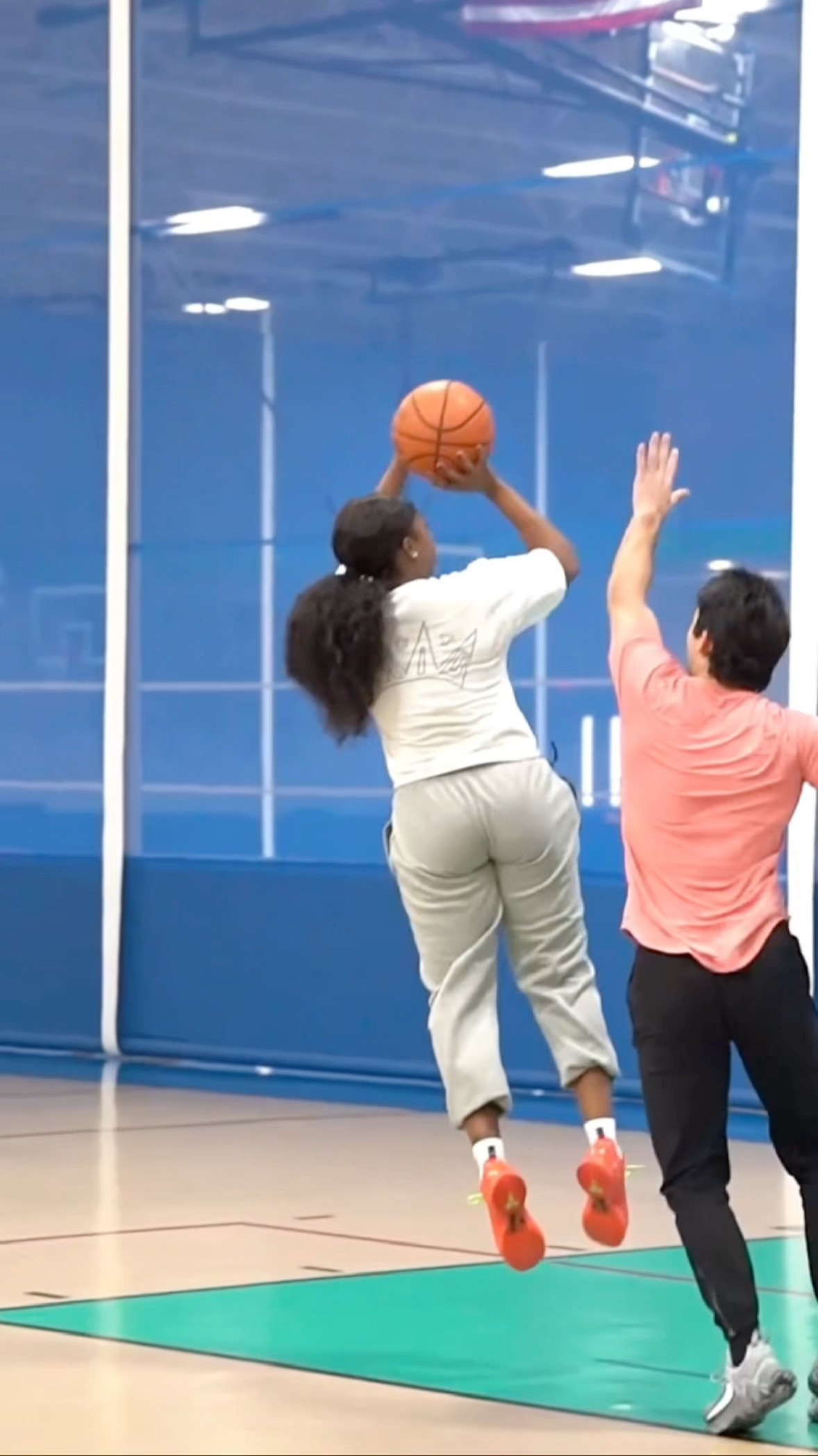 I Snuck A WNBA All Star Into A Mens Basketball Run…
