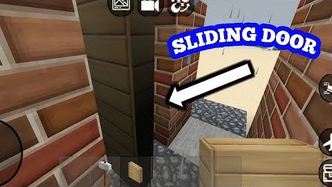 How to make sliding door in MINI BLOCK CRAFT 3D