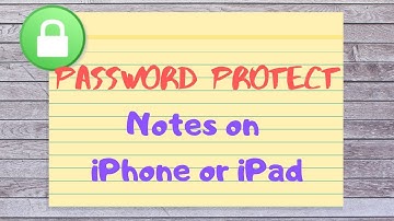How to PASSWORD PROTECT NOTES | iPhone or iPad