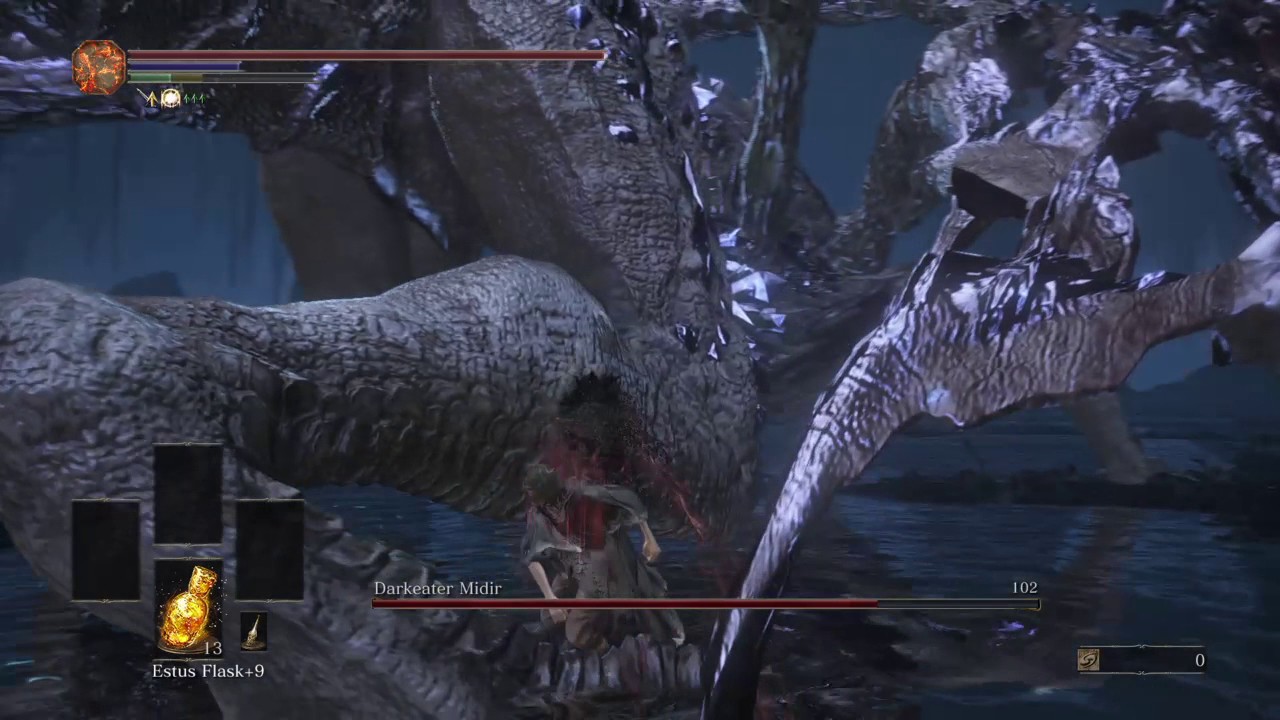 DARK SOULS 3 Darkeater Midir Fists Only Kill - YouTube