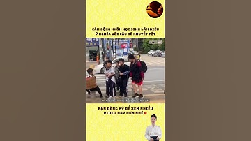 Cảm động nhóm học sinh làm điều ý nghĩa với cậu bé khuyết tật #shorts