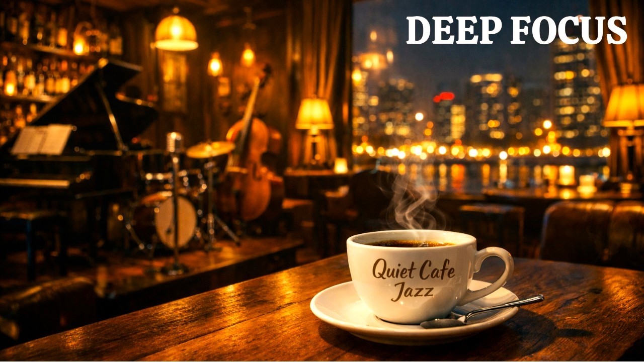 Smooth Jazz Cafe Lounge for Work & Study | Relaxing Coffee Shop Ambience