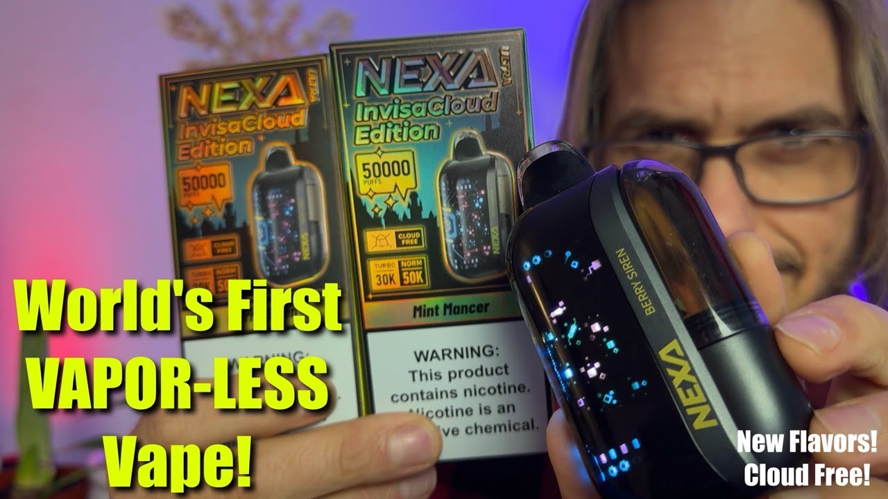 Nexa Ultra Invisacloud Edition 50k Puff Vape! Mint Mancer and Berry Siren!
