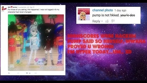 Msp Highscores were hacked (Pump said so herself)