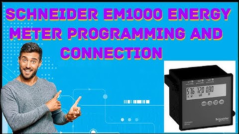 Schneider electric Conzerv EM1000 energy meter Programming and Connection #electric #electronic