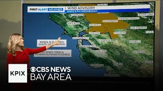 Wind advisory in effect until the evening hours with mixed dry and warm weather by KPIX | CBS NEWS BAY AREA 1,594 views 15 hours ago 1 minute, 55 seconds