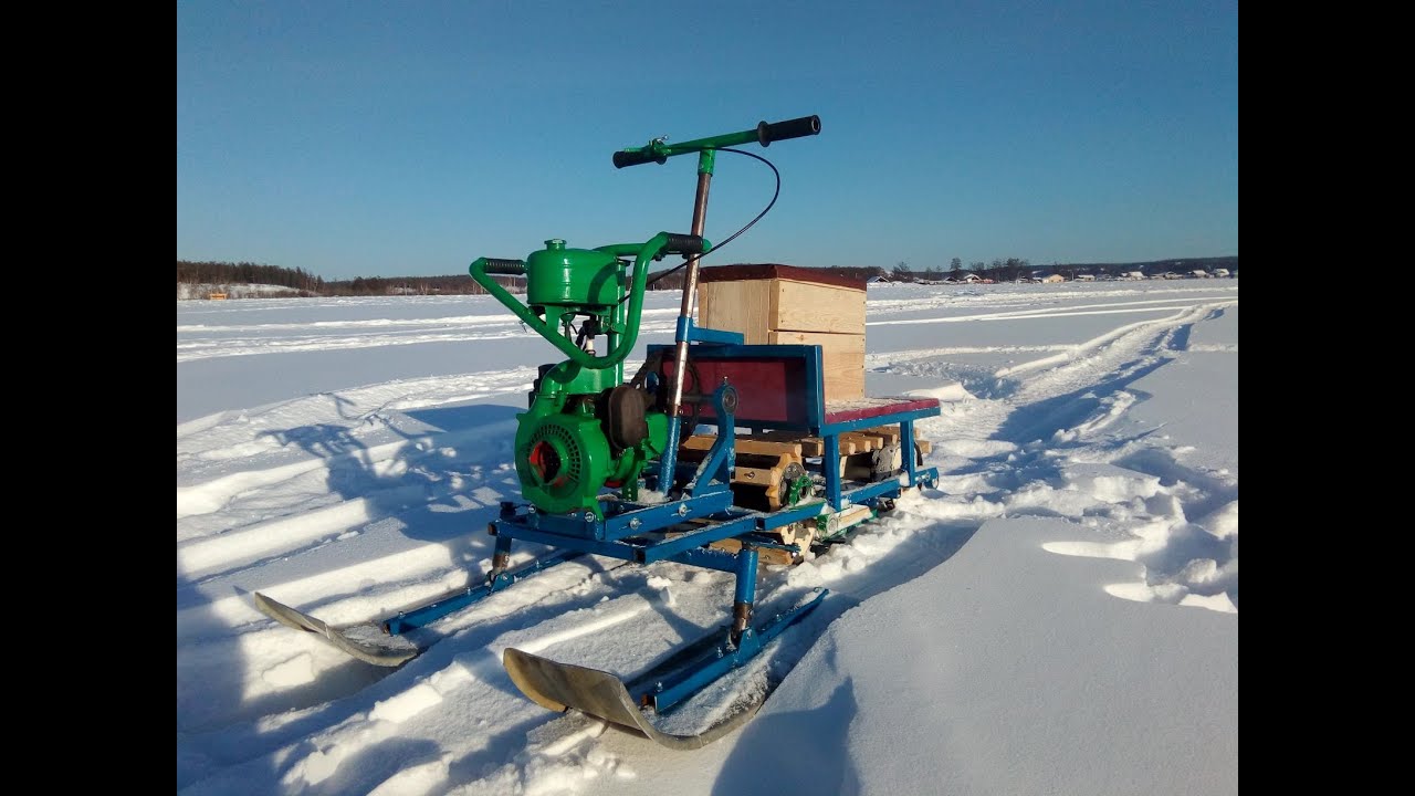 Самодельный снегоход из дружбы 4