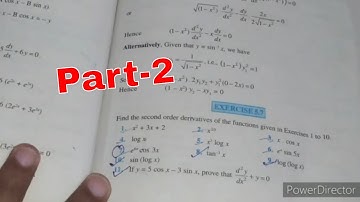 NCERT SOLUTION OF CLASS 12 MATHS EXERCISE 5.7 | CHAPTER 5 | Second Order Derivatives.