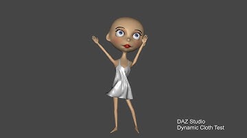 DAZ Studio dForce Test