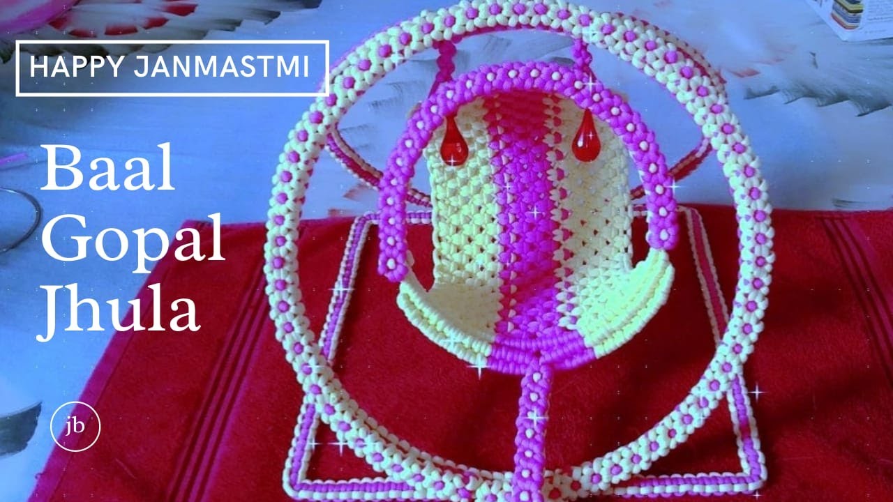 💖How to make krishna jhula at home// how to make macrame krishna jhula