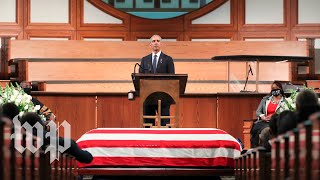Civil rights icon John Lewis eulogized by Obama, Clinton, Pelosi, King