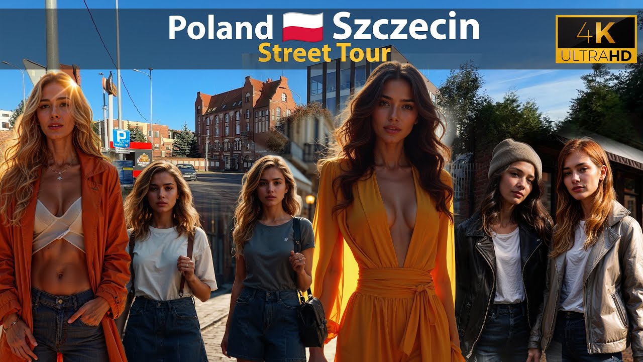 🚶‍♂️ Exploring an Empty Szczecin 🇵🇱 Poland | Autumn Vibes & Quiet Streets 🍁