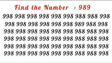 "Can You Spot the Odd Number? | Impossible Math Puzzle Test 🤯"