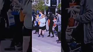 LGBTIQA+ protesters disrespect Veteran 😤 😔#veteran #usarmy #army #sanatandharma #ww2 #lgbt #shame