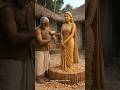 Guess the name of this statue? 😮 | Indian Village Carpenter Wooden Statue #shorts #saipallavi
