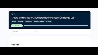 Create and Manage Cloud Spanner Instances: Challenge Lab | GSP381 | Google Cloud Arcade 2026