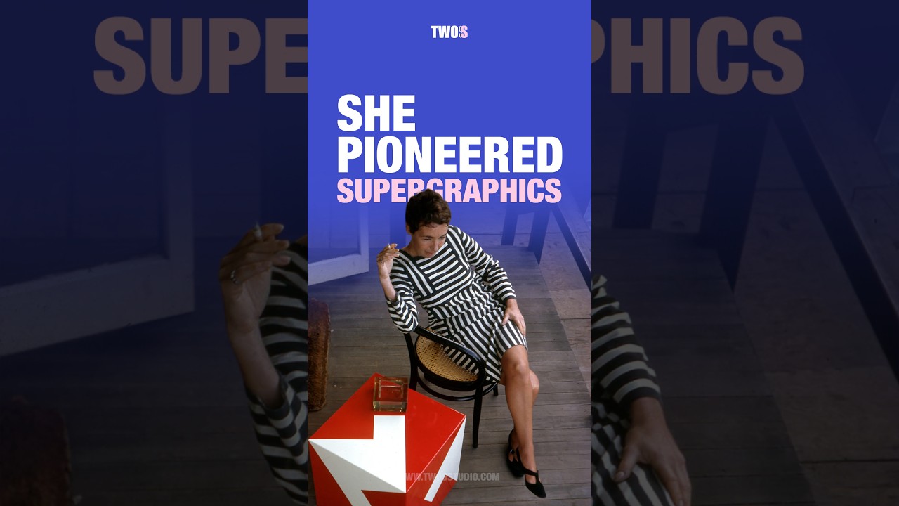 She Pioneered Supergraphics  #graphicdesignhistory #womenindesign #arthistory