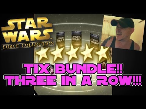Star Wars - Force Collection #100: TICKET BUNDLE!!! THREE 5 STARS IN A ROW!?!?!?
