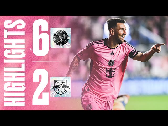 HIGHLIGHTS | Inter Miami 6-2 New York RB | Messi HISTORIC Performance 5 ASSISTS and ONE GOAL | MLS class=