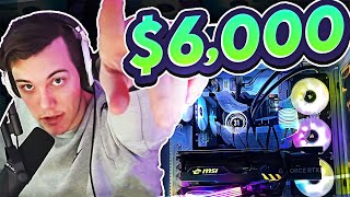 I BUILT MY NEW $6000 GAMING PC LIVE ON STREAM!