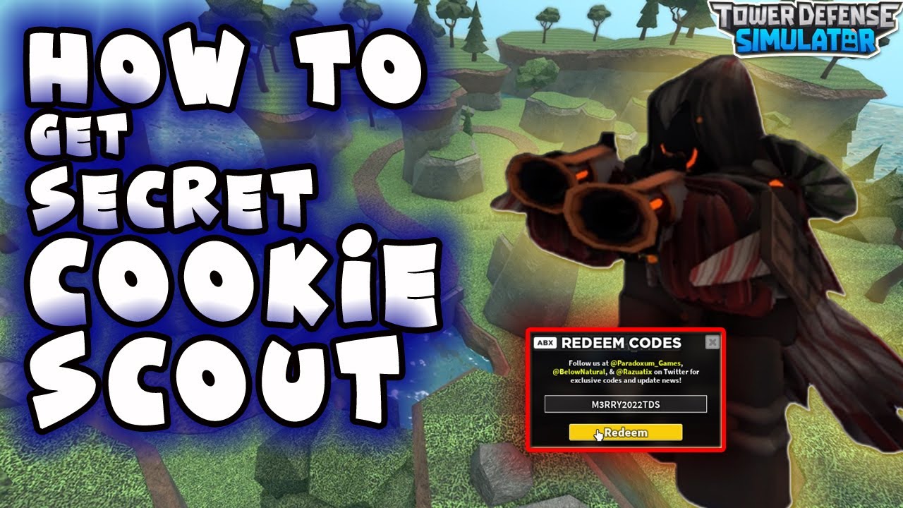 HOW TO GET COOKIE SCOUT SKIN [CODE] || TOWER DEFENSE SIMULATOR - ROBLOX