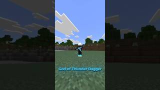 A ADAGA DO DEUS DO TROVÃO! ⚡🗡️#minecraft #shorts #addon #bedrock #mcpe #rpg #shock
