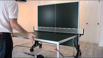 How to fold a Kettler Stockholm Outdoor Table Tennis Table
