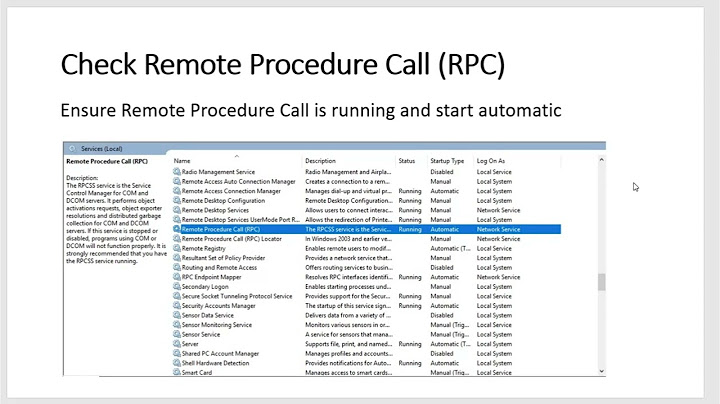 Lỗi sql server service the remote call failed năm 2024