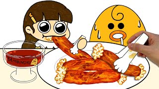 Crispy gut of a cow Mukbang[bambinori]