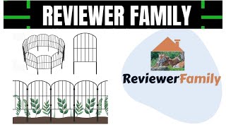 OUSHENG Decorative Garden Fence 25 Panels, Rustproof Metal Wire Fencing Border