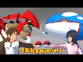 A post-apocalyptic Pokémon battle between siblings?!/兄妹喧嘩による世紀末ポケモンバトル!?【SAKURA School Simulator】