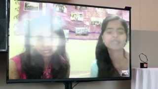 Skyping STF Scholars in India at the Shes the First Mentor Breakfast