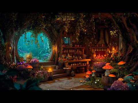 Cozy Cottage Shelter From The Cold Winter Enchanting Fantasy Music W Cozy Winter Chill Relax