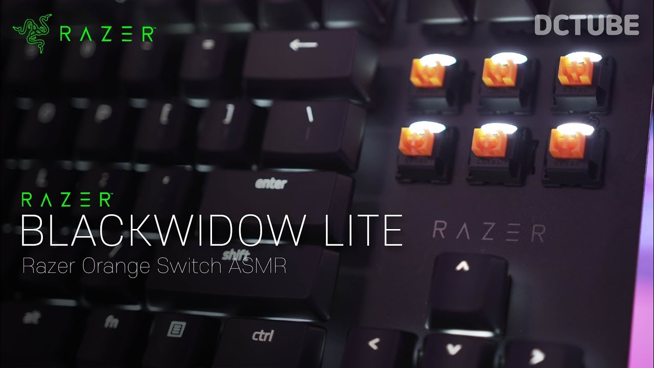 [ASMR] RAZER BLACKWIDOW LITE (레이저 블랙위도우 라이트) 기계식 키보드 타건음 소리 (레이저 오렌지축)